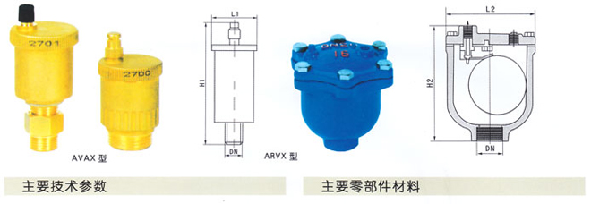 ARVX/AVAX微量/自動(dòng)排氣閥1